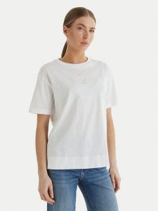 JOOP! T-Shirt Tino 30102419 Biały Regular Fit. Białe t-shirty JOOP!, bez wzorów, z bawełny, bez kołnierzyka, bez ramiączek. Za 285,99 zł.