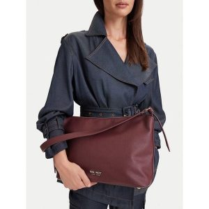 Torebka Nine West. Czerwone torebki klasyczne Nine West, bez wzorów, bez dodatków. Za 229,99 zł.