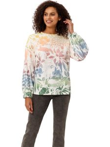 Heine Bluza w kolorze beżowym rozmiar: 38. Brązowe bluzy Heine, bez wzorów, bez kaptura. Za 85,95 zł.