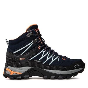 Trekkingi CMP. Niebieskie buty sportowe CMP, bez wzorów, bez zapięcia, trekkingowe. Za 339,99 zł.
