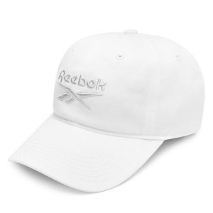 Czapka z daszkiem Reebok. Białe czapki Reebok, bez wzorów. Za 69,99 zł.