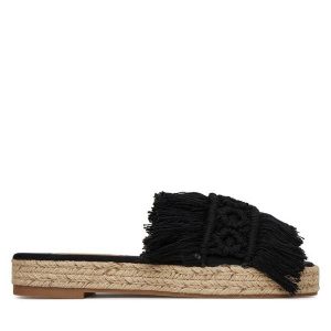 Espadryle DeeZee. Czarne espadryle DeeZee, bez wzorów, bez obcasa. Za 129,99 zł.