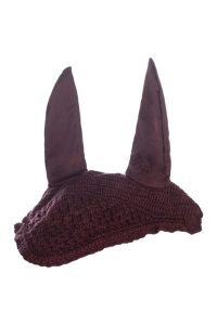 Krótki kapelusz dla koni HKM Daphne. Czerwone kapelusze HKM, bez wzorów, eleganckie. Za 110,50 zł.