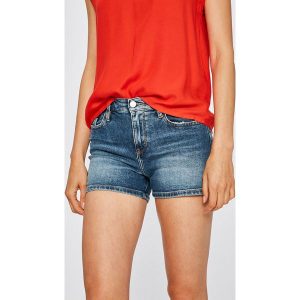 Calvin Klein Jeans - Szorty. Różowe szorty marki Calvin Klein Jeans, z bawełny, casualowe. W wyprzedaży za 279,90 zł.
