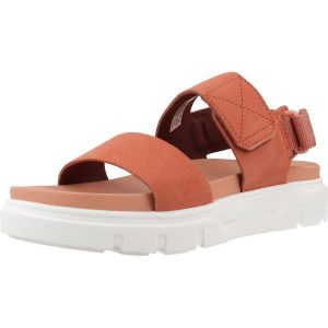 Sandały TIMBERLAND GREYFIELD SANDAL 2 STR Czerwony. Czerwone sandały Timberland, bez wzorów, ze skóry, bez obcasa, bez zapięcia. W wyprzedaży za 270,25 zł.