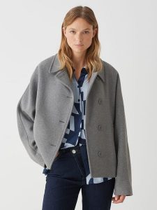 OPUS Kurtka przejściowa w kolorze szarym rozmiar: 40. Szare kurtki Opus, bez wzorów, z wełny, bez kaptura. Za 274,99 zł.