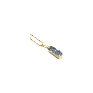 Colare Agat Druza Lazurowa złoto. Zawieszki marki Brazi druse jewelry. Za 170,00 zł.