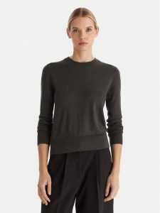 Calvin Klein Sweter LV044D370G Szary Regular Fit. Szare swetry klasyczne Calvin Klein, xxl, z syntetyku, bez kołnierzyka. Za 429,99 zł.