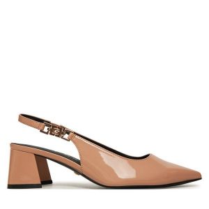 Sandały Guess. Czarne sandały Guess, z aplikacjami, bez obcasa, na słupku, bez zapięcia. Za 479,99 zł.