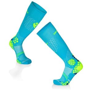 Skarpety uciskowe do biegania 3/4 Skarpety uciskowe Turkusowo-żółte. Niebieskie skarpetki TRY TO FLY, bez wzorów. W wyprzedaży za 88,76 zł.
