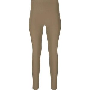 Damskie legginsy Athlecia Thrine. Brązowe legginsy Athlecia, bez wzorów, z materiału. Za 177,50 zł.
