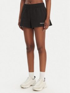 Calvin Klein Performance Szorty sportowe LVGWS6S804 Czarny Regular Fit. Czarne spodenki sportowe Calvin Klein Performance, l, bez wzorów, z bawełny. Za 169,99 zł.