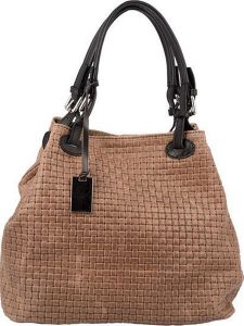 Florence Bags Skórzana torebka "Free" w kolorze szarobrązowym - 31 x 29 x 32 cm rozmiar: onesize. Brązowe torebki klasyczne Florence Bags, bez wzorów, z materiału, przez ramię, bez dodatków. Za 305,45 zł.