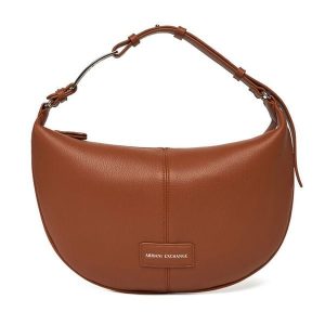 Torebka Armani Exchange. Brązowe torebki klasyczne Armani Exchange, bez wzorów, bez dodatków. Za 619,99 zł.