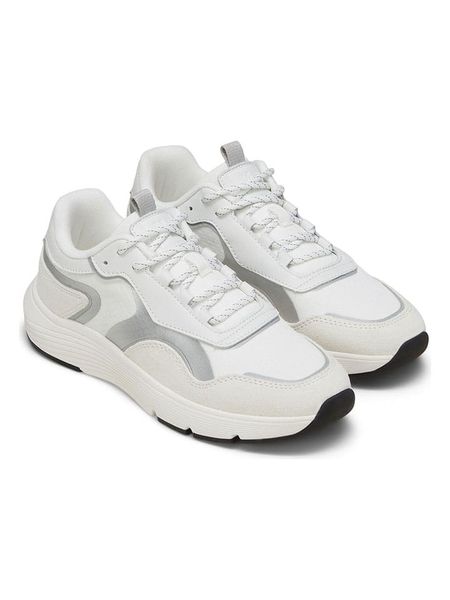 Marc O´Polo Sneakersy w kolorze biało-srebrnym rozmiar: 42. Białe trampki bez wzorów, z materiału, bez zapięcia. Za 237,73 zł.