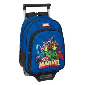 Plecak szkolny MARVEL Niebieski. Niebieskie plecaki marvel. Za 197,20 zł.