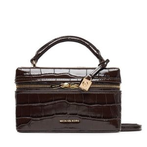 Torebka MICHAEL Michael Kors. Brązowe kuferki MICHAEL Michael Kors, bez wzorów, bez dodatków. Za 1 019,00 zł.
