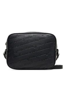 Tommy Jeans Torebka Tjw Must Aop Camera Bag AW0AW17865 Czarny. Czarne listonoszki Tommy Jeans, bez wzorów, z jeansu, bez dodatków. Za 239,99 zł.