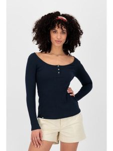 Alife and kickin Koszulka "Marti" w kolorze granatowym rozmiar: M. Niebieskie bluzki Alife and Kickin, m, bez wzorów, bez kołnierzyka, bez ramiączek. Za 43,99 zł.
