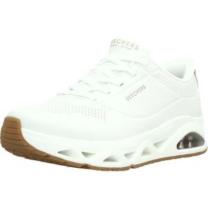 Buty SKECHERS UNO GLIDE STEP GLIDE ON AIR Biały. Białe buty trekkingowe Skechers, z syntetyku, bez zapięcia. Za 452,99 zł.