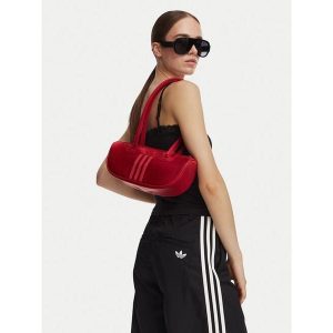 Torebka adidas. Czerwone torebki klasyczne ADIDAS, bez wzorów, bez dodatków. Za 179,99 zł.