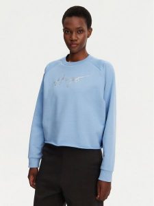 HUGO Bluza Darace 50534271 Błękitny Relaxed Fit. Niebieskie bluzy Hugo, s, bez wzorów, z bawełny, bez kaptura. Za 299,99 zł.