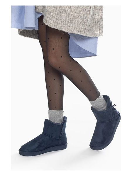 ISLAND BOOT Botki zimowe "Cullen" w kolorze granatowym rozmiar: 36. Niebieskie botki Island Boot, na zimę, bez wzorów, z materiału, bez obcasa, bez zapięcia. Za 69,91 zł.