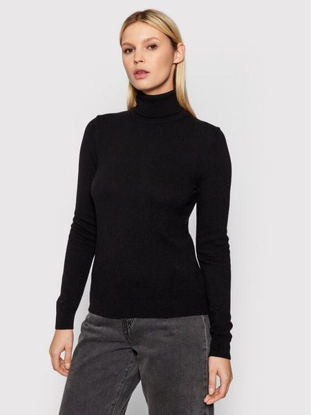 United Colors Of Benetton Golf 1002D2348 Czarny Regular Fit. Czarne golfy United Colors of Benetton, bez wzorów, z wełny. Za 179,99 zł.