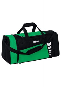 Torba sportowa Erima Six Wings. Czarne torby podróżne i sportowe Erima, bez wzorów, z poliesteru, na ramię. Za 119,99 zł.