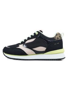GAP Sneakersy "Wonder Spirit City" w kolorze czarno-jasnoróżowym rozmiar: 38. Czarne trampki GAP, bez wzorów, z materiału, bez zapięcia. Za 157,35 zł.