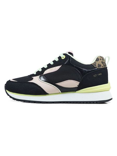 GAP Sneakersy "Wonder Spirit City" w kolorze czarno-jasnoróżowym rozmiar: 38. Czarne trampki GAP, bez wzorów, z materiału, bez zapięcia. Za 128,55 zł.