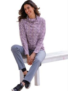 WITT WEIDEN Bluzka w kolorze fioletowym rozmiar: 46. Różowe bluzki WITT WEIDEN, bez wzorów, z bawełny, bez kołnierzyka, bez ramiączek. Za 34,99 zł.