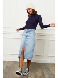 Soft Cashmere Golf w kolorze granatowym rozmiar: 38/40. Niebieskie golfy Soft Cashmere, bez wzorów, z kaszmiru. Za 114,45 zł.