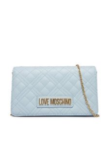LOVE MOSCHINO Torebka JC4079PP1OLA0701 Błękitny. Niebieskie torebki klasyczne LOVE MOSCHINO, bez wzorów, ze skóry, bez dodatków. Za 639,99 zł.