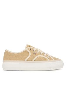 Tommy Hilfiger Tenisówki Platform Vulc Piping FW0FW09394 Żółty. Żółte trampki TOMMY HILFIGER, bez wzorów, z materiału, bez zapięcia. Za 409,99 zł.