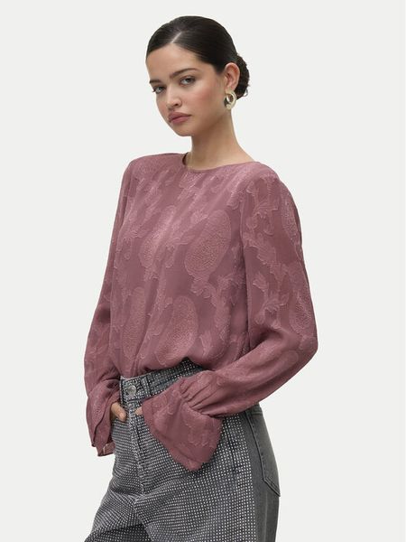 Vero Moda Bluzka Mishi 10335512 Różowy Regular Fit. Czerwone bluzki Vero Moda, l, bez wzorów, z syntetyku, bez kołnierzyka, bez ramiączek. Za 169,99 zł.