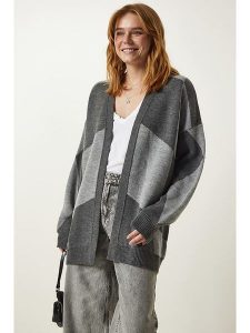Happiness Istanbul Kardigan w kolorze szarym rozmiar: onesize. Szare kardigany Happiness Istanbul. Za 122,38 zł.