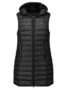 ANAPURNA Kamizelka pikowana "Vakitalana Long" w kolorze czarnym rozmiar: XL. Czarne kamizelki ANAPURNA, xl, bez wzorów, bez kołnierzyka, bez ramiączek, bez kaptura. Za 226,77 zł.