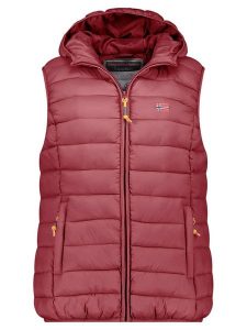 Geographical Norway Kamizelka pikowana "Vatikolor" w kolorze ciemnofioletowym rozmiar: M. Różowe kamizelki Geographical Norway, m, bez wzorów, bez kołnierzyka, bez ramiączek, bez kaptura. Za 153,71 zł.