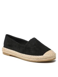 Jenny Fairy Espadryle WSS990-105 Czarny. Czarne espadryle Jenny Fairy, bez wzorów, z materiału, bez obcasa. Za 43,99 zł.