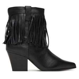 Botki Aldo. Czarne botki ALDO, bez wzorów, bez obcasa, na słupku, bez zapięcia. Za 479,99 zł.