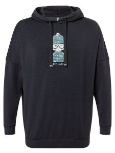 Super.natural Bluza "Snow Cat" w kolorze czarnym rozmiar: XL. Czarne bluzy super.natural, xl, bez wzorów, z wełny, z kapturem. Za 339,99 zł.