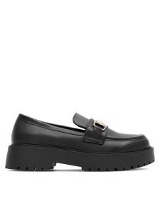 DeeZee Loafersy CEO-HY18638-4 Czarny. Czarne czółenka DeeZee, bez wzorów, ze skóry, bez obcasa, na obcasie, bez zapięcia. Za 149,99 zł.