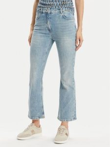 Marella Jeansy Fcrop 2413181084 Niebieski Flare Fit. Niebieskie jeansy Marella, bez wzorów, z bawełny. Za 459,99 zł.