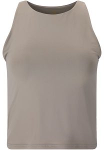 Damski tank top Athlecia Rihal. Szare topy Athlecia, bez wzorów, z elastanu, sportowe, bez kołnierzyka, bez ramiączek. Za 180,70 zł.