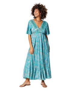 Aller Simplement Sukienka w kolorze błękitnym rozmiar: 34-40. Niebieskie sukienki Aller Simplement, bez wzorów, klasyczne, bez kołnierzyka, bez ramiączek, maxi. Za 65,99 zł.