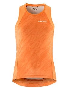 Craft Top kolarski "Core Endur Sing" w kolorze pomarańczowym rozmiar: M. Pomarańczowe topy Craft, m, bez wzorów, bez kołnierzyka, bez ramiączek. Za 104,99 zł.