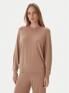 Kontatto Sweter 3M0820C Beżowy Regular Fit. Brązowe swetry klasyczne Kontatto, m, z syntetyku, bez kołnierzyka. Za 259,99 zł.