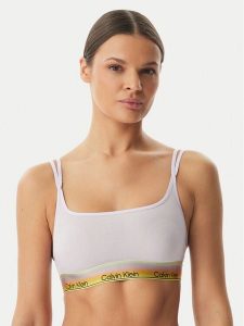Calvin Klein Underwear Biustonosz top LV00QF8699 Fioletowy jasny. Fioletowe biustonosze Calvin Klein Underwear, bez wzorów, z syntetyku. Za 149,99 zł.
