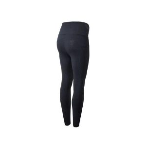 Damskie legginsy jeździeckie z pełną przyczepnością Horze Ginny. Niebieskie legginsy HORZE, bez wzorów, z materiału, z podwyższonym stanem. Za 319,50 zł.